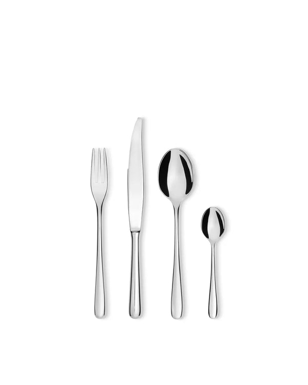 Alessi — Caccia LCD01S24M | Juego de 24 piezas de cubiertos de acero 18/10 — Alessi