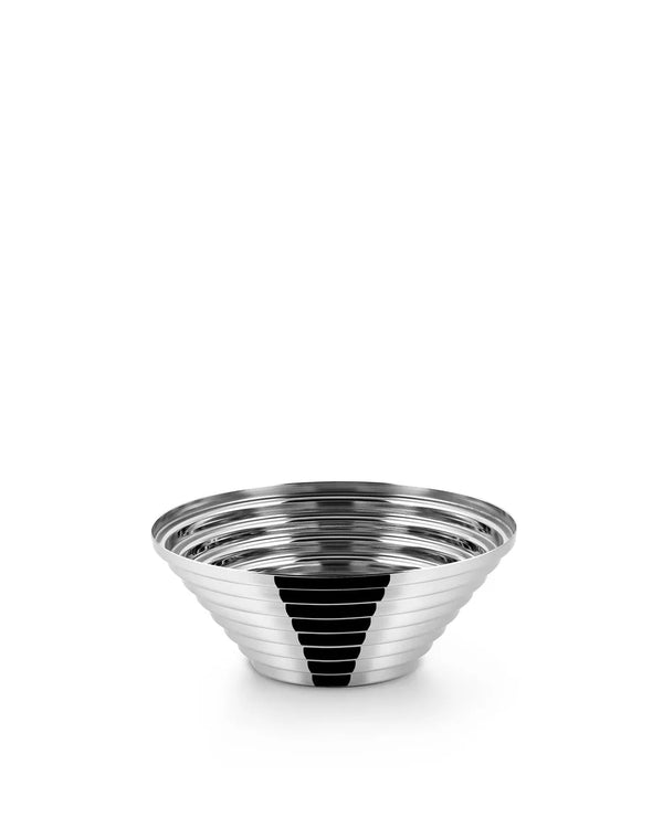 Alessi — Maya 7320/25 | Corbeille ronde en acier inoxydable poli — Alessi