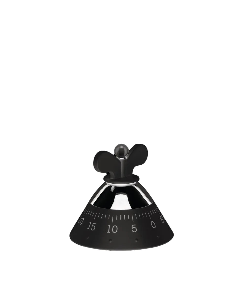 Alessi — A09 | Kitchen Timer di Michael Graves in resina nera — design italiano Alessi