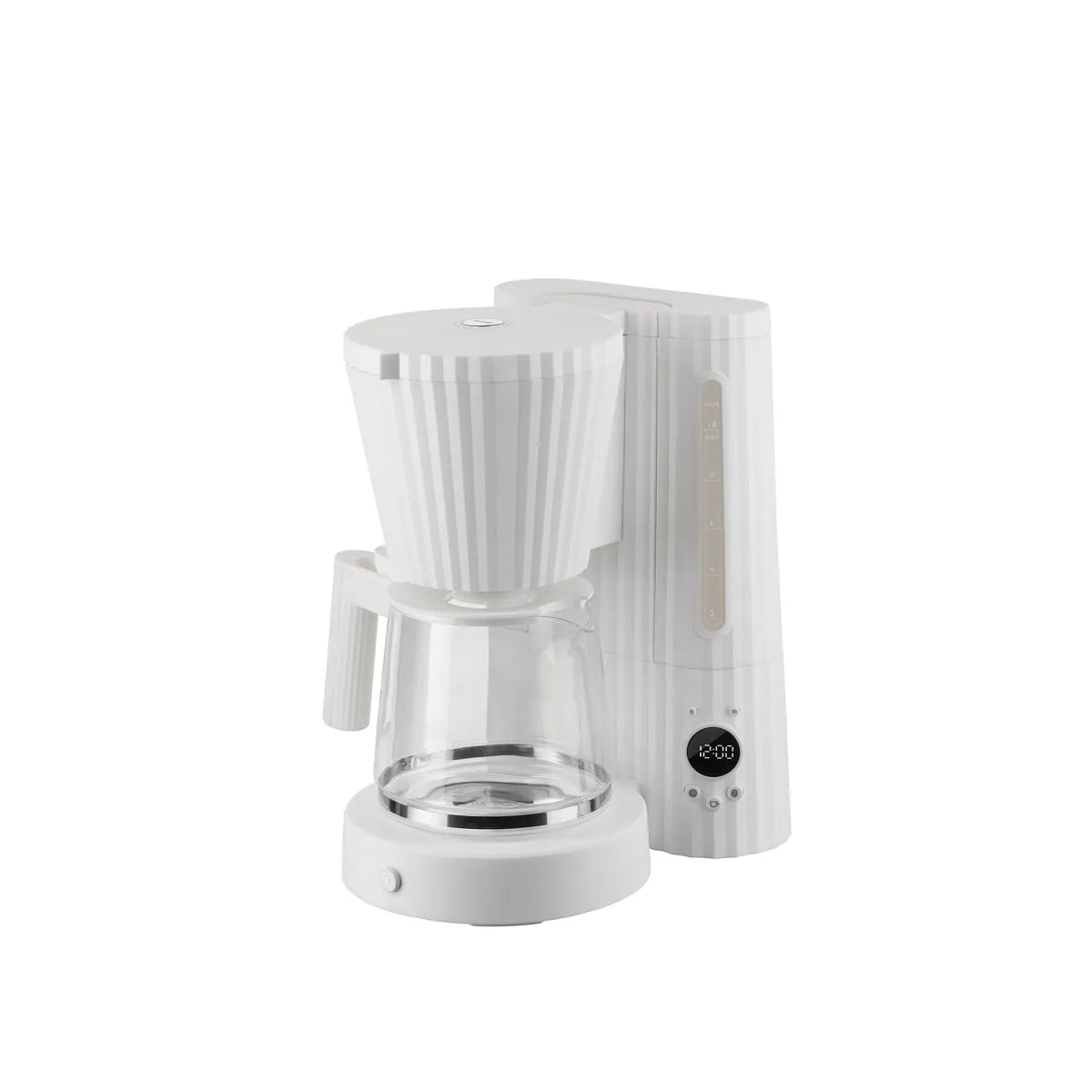 Alessi — Plissé MDL14W MDL14W/US | Caffettiera Filtro De Lucchi Bianco — design italiano Alessi