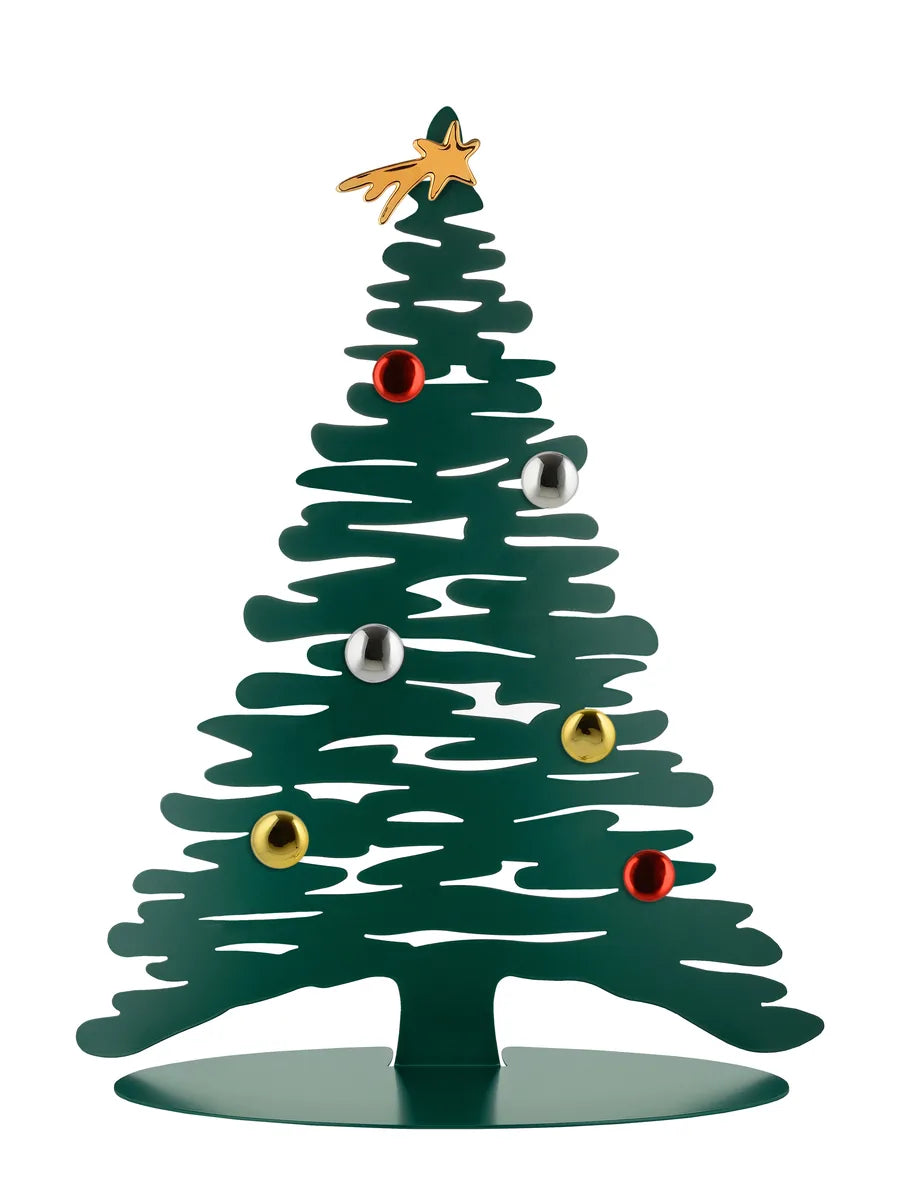 Alessi — Bark for Christmas BM06 GR | Albero di Natale in acciaio verd — design italiano Alessi
