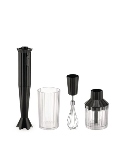 Alessi — Plissé MDL10S MDL10S B | Frullatore a immersione nero De Lucc — design italiano Alessi