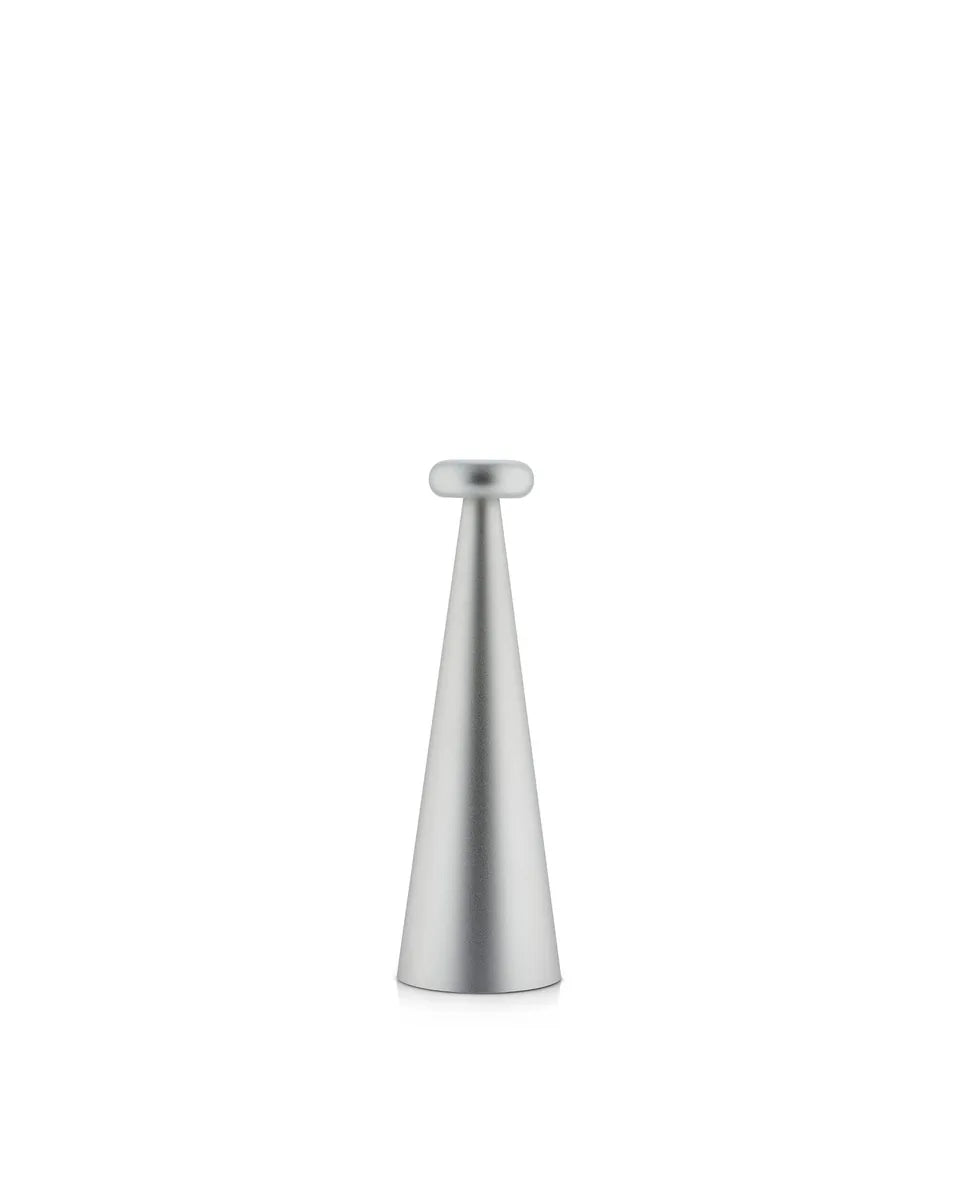 Alessi — Bedin AST02 G | Lampada da tavolo in alluminio grigio — design italiano Alessi