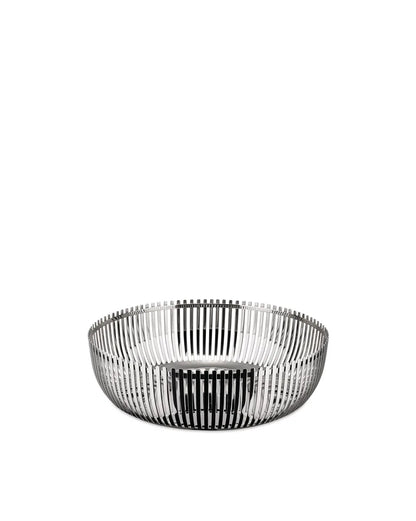 Alessi — PCH02/23 | Cestino da tavola Charpin in acciaio inox — design italiano Alessi