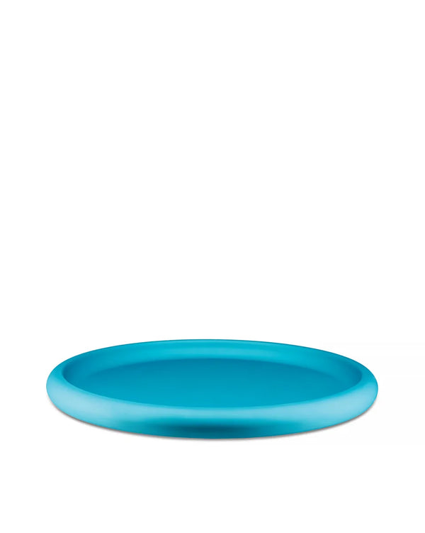 Alessi — Discolo ITM03 LAZ | Centre de table en aluminium anodisé bleu — Alessi