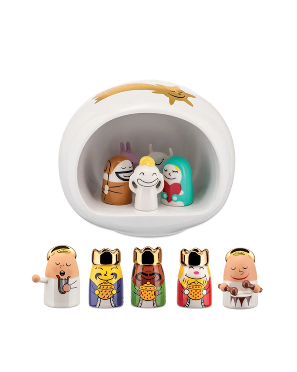 Alessi — AMGI10SET | Presepe in porcellana decorata a mano — design italiano Alessi