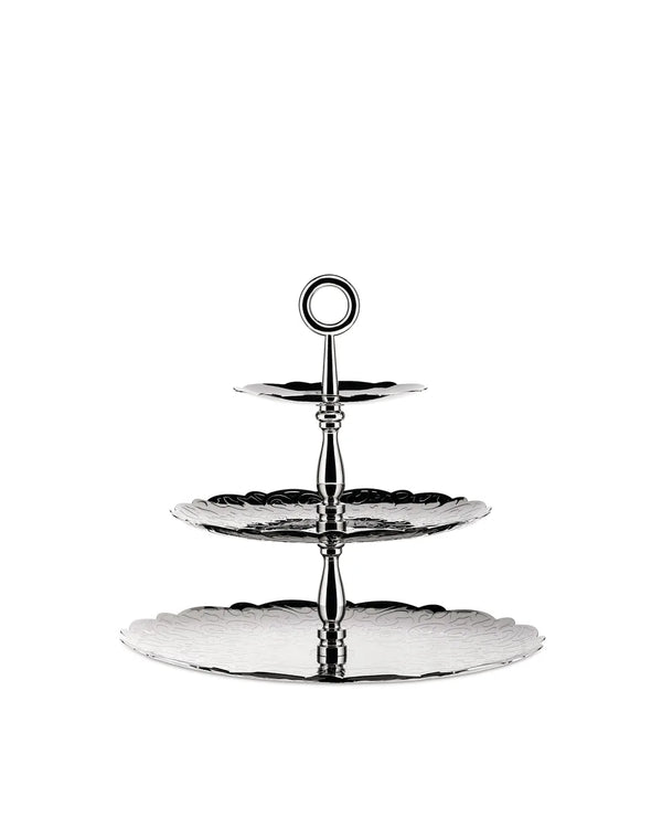 Alessi — Dressed MW52/3 | Présentoir à trois niveaux en acier inoxydable — Alessi