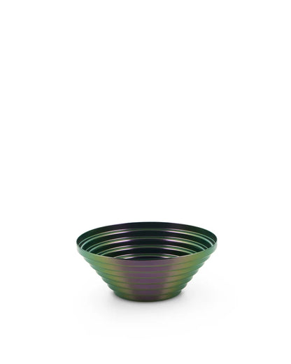 Alessi — Maya 7320/20GRP | Cestino rotondo cangiante Greenpurple — design italiano Alessi