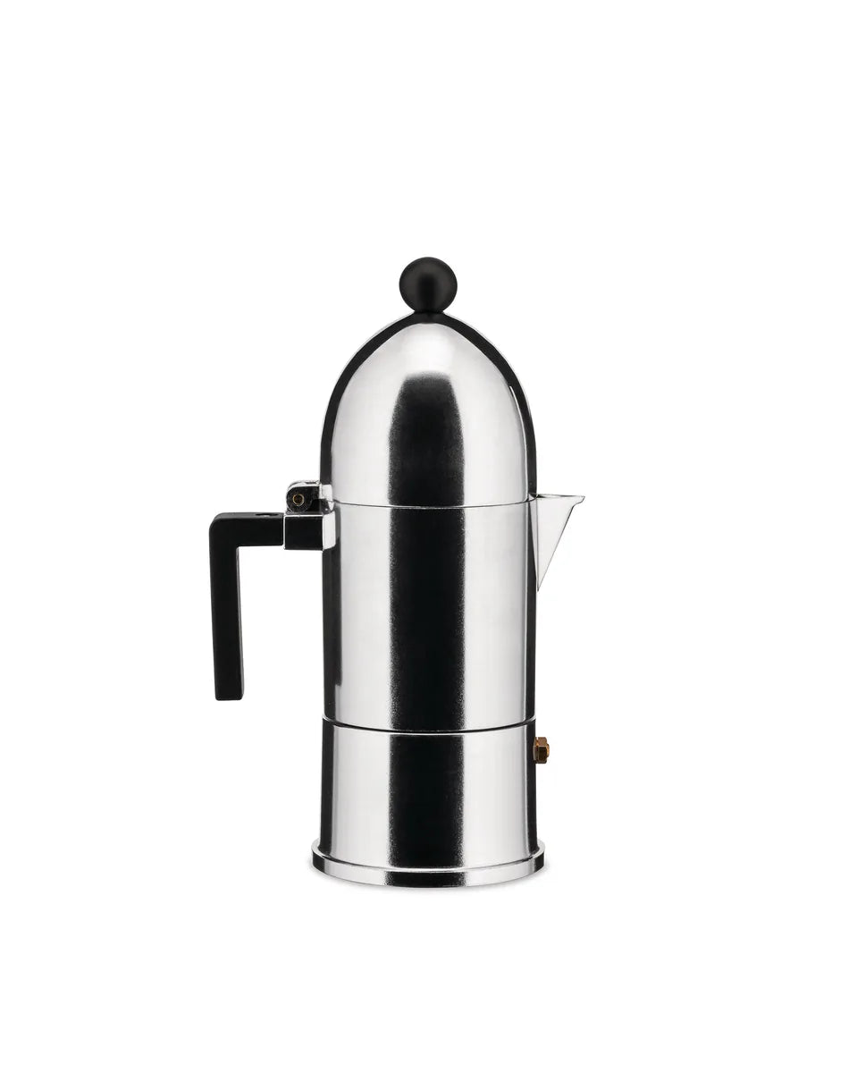 Alessi — La Cupola A9095/3 B | Caffettiera espresso Aldo Rossi 3 tazze — design italiano Alessi