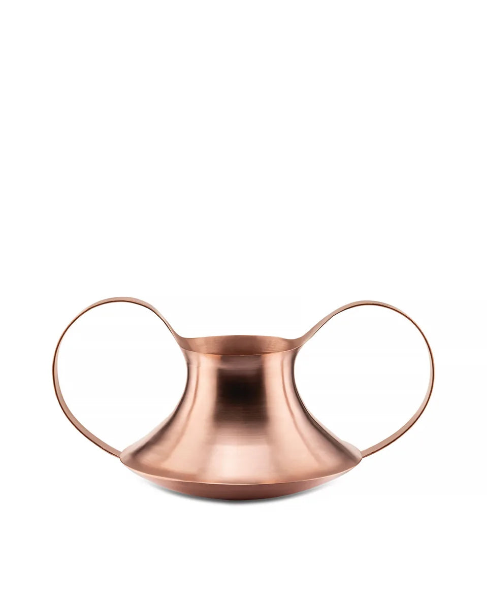Alessi — Conca ITM18 | Vaso in rame tornito con anse — design italiano Alessi
