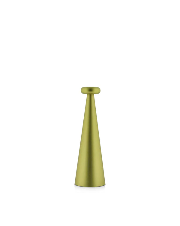 Alessi — Bedin AST02 Y | Lampada da tavolo in alluminio giallo fluo — Alessi