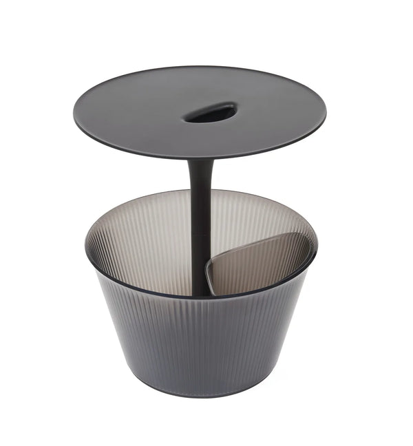 Alessi — Pick-Up JW02 B | Tavolino multiuso in zama cromata nero — Alessi