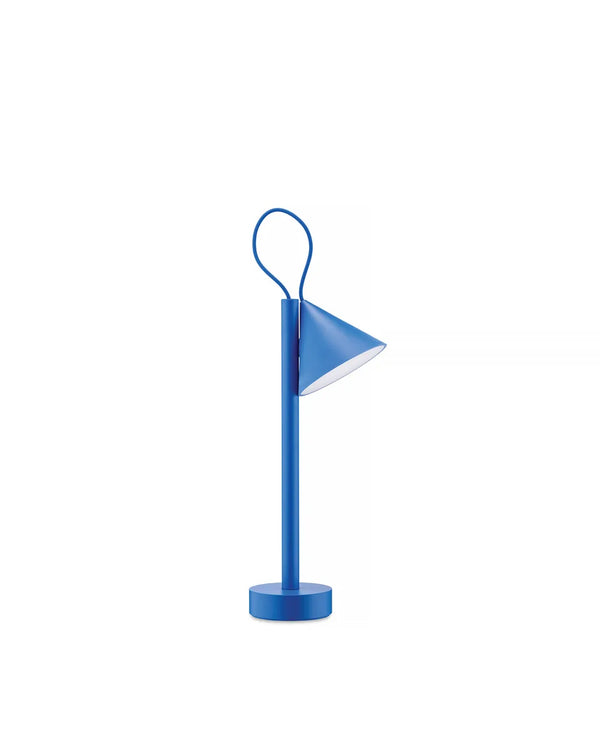 Alessi — Tsumiki ME01 DAZ | Lampada portatile blu in metallo e resina — Alessi