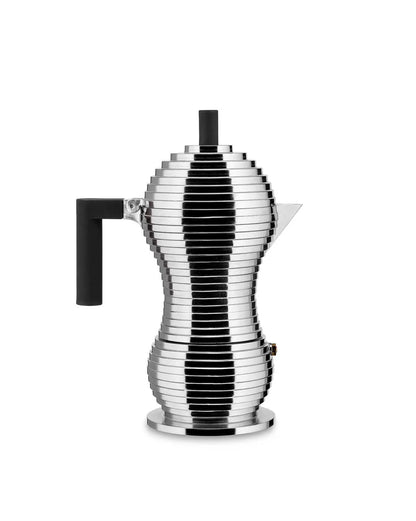 Alessi — Pulcina MDL02/6 MDL02/6BFM | Caffettiera espresso in allumini — design italiano Alessi