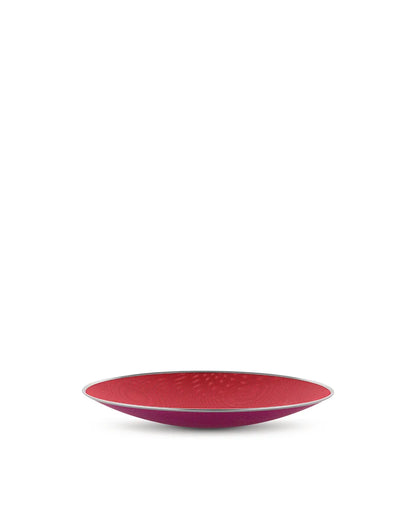 Alessi — Cohncave SC01/33 | Centrotavola traforato rosso e viola — design italiano Alessi