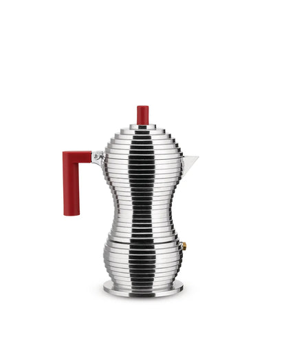 Alessi — Pulcina MDL02/3 MDL02/3RFM | Caffettiera espresso in allumini — design italiano Alessi