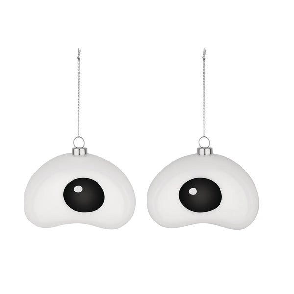 Alessi — Nick PLA01SET2 | Set 2 decorazioni natalizie in vetro soffiat — Alessi