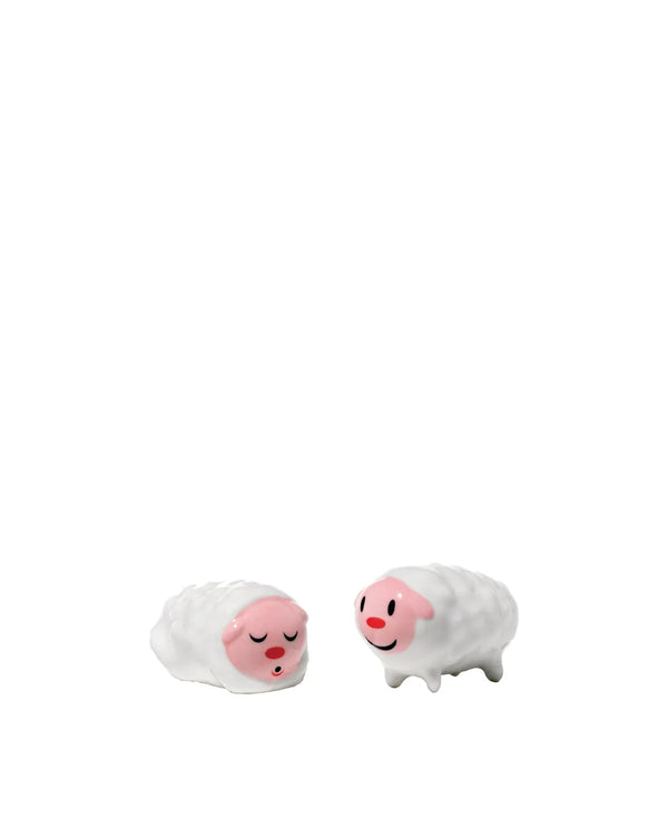 Alessi — Tiny Little Sheep AMGI10SET3 | Set 2 statuine natalizie in po — Alessi
