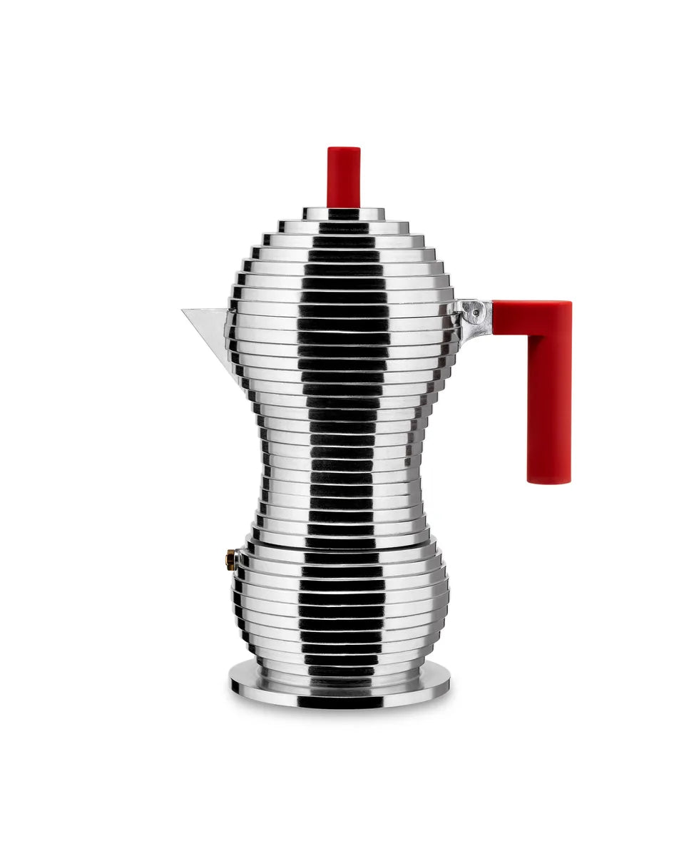 Alessi — Pulcina MDL02 MDL02/6 R | Caffettiera espresso in alluminio r — design italiano Alessi