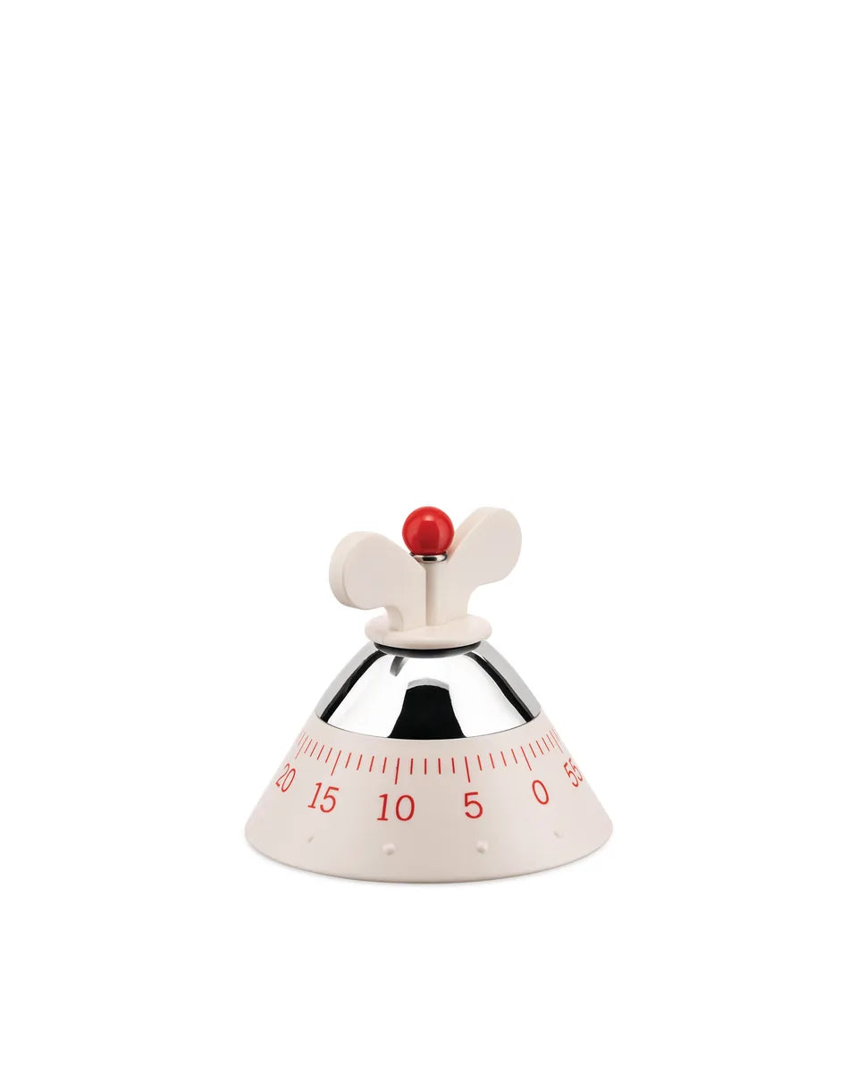Alessi — A09 W | Kitchen Timer di Michael Graves in bianco — design italiano Alessi