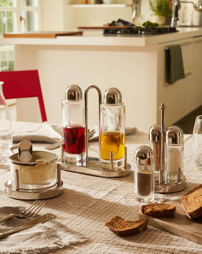 Alessi — 5074/AO | Oliera Sottsass in acciaio e cristallo — vista principale