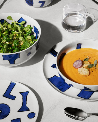 Alessi — Itsumo NF08/1 | Piatto in porcellana con decoro Yunoki — vista principale