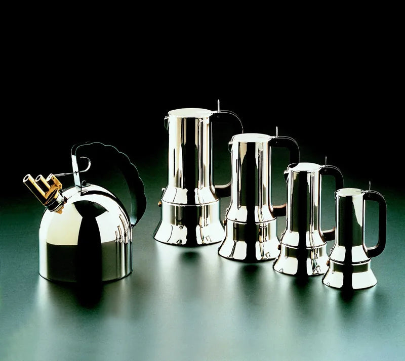 Alessi — 9090/1 | Caffettiera Espresso Sapper in Acciaio Inox — vista principale