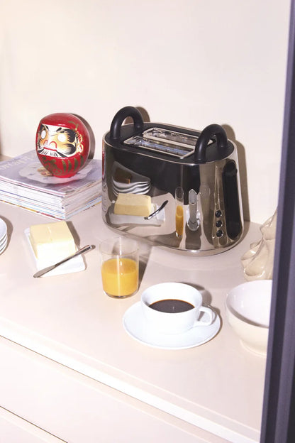 Alessi — Toru NE03 NE03 B/CH | Tostapane in acciaio inox firmato Nendo — vista principale