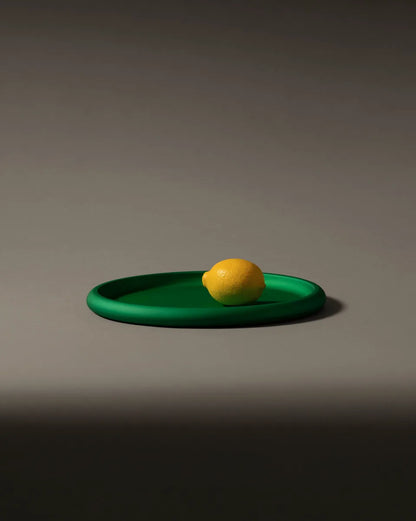 Alessi — Discolo ITM03 GR | Centrotavola in alluminio anodizzato verde — vista principale