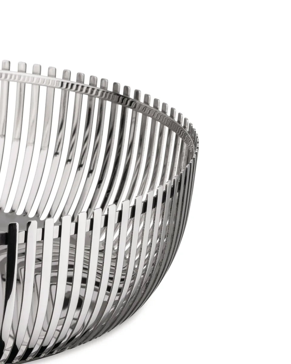Alessi — PCH02/20 | Cestino tondo in acciaio inox Charpin — vista principale