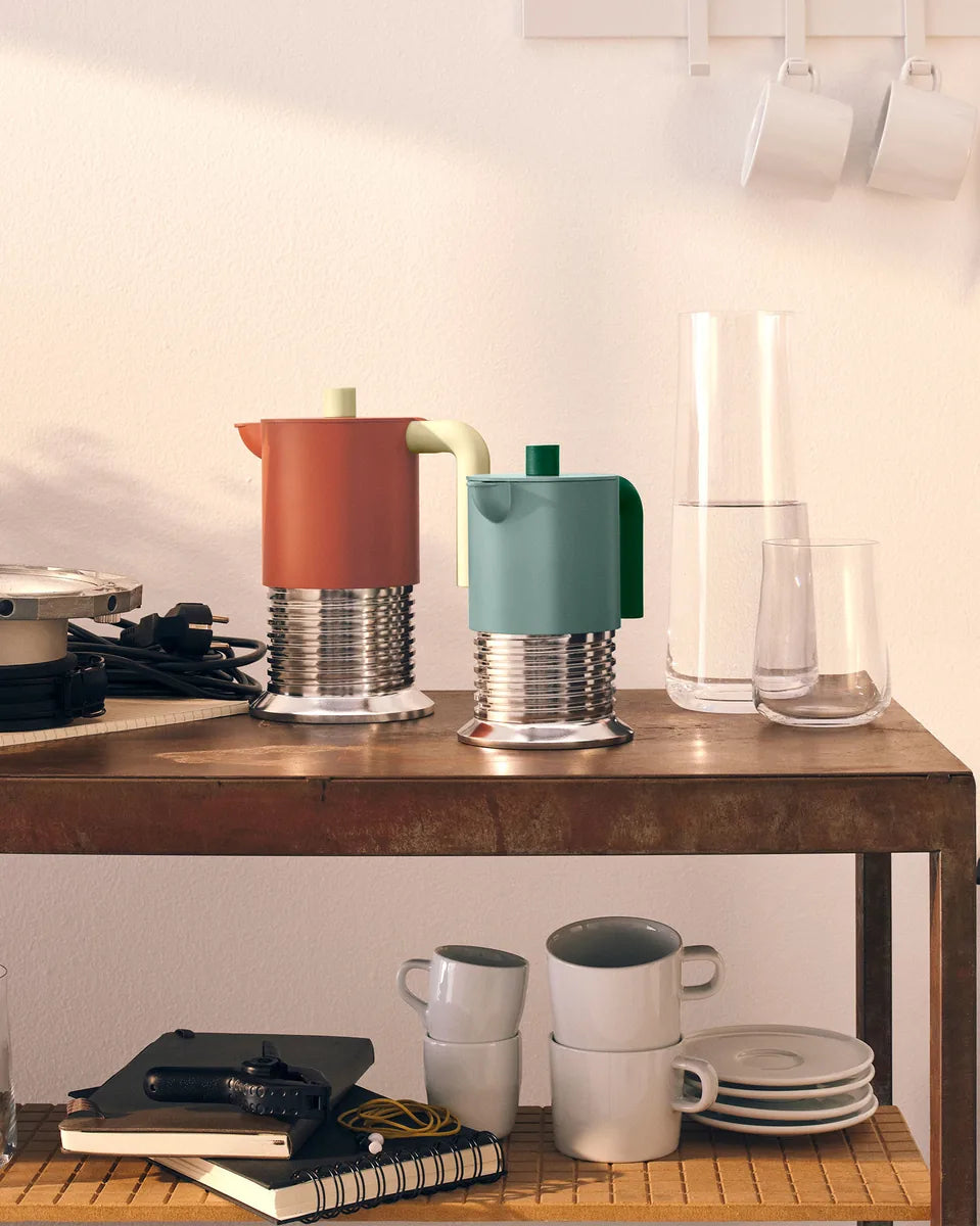 Alessi — Vite PM01/3 WG | Caffettiera Espresso Warm Grey — vista principale