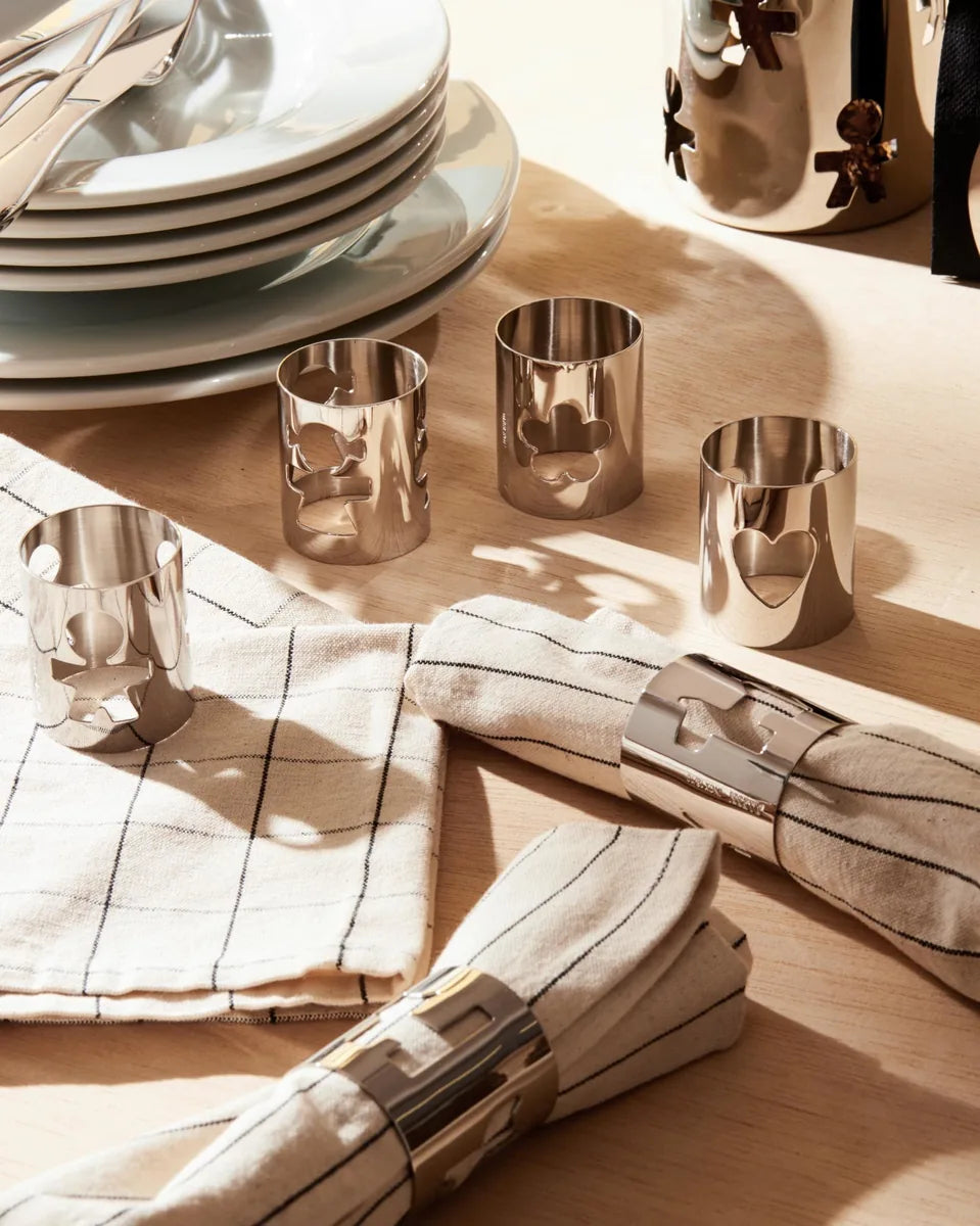 Alessi — Girotondo AKK10 C | Portatovagliolo gatto in acciaio — vista principale
