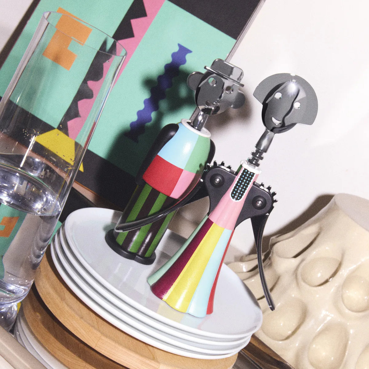 Alessi — Parade AM23A AM23A 30 | Cavatappi Mendini in AlkiPaper® croma — vista principale