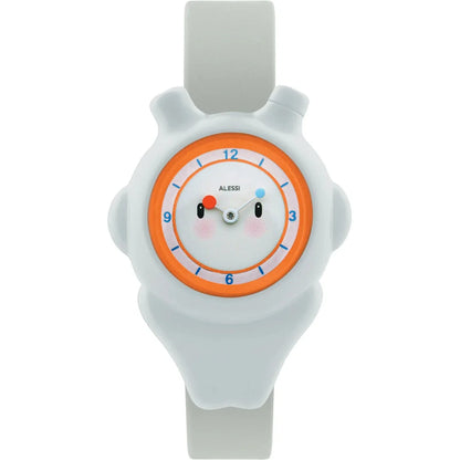 Alessi — Space-bimba AL23001 | Armbanduhr aus weißem Polyurethan