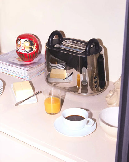Alessi — Toru NE03RA B | Pinze da tostapane Nendo, nero — dettaglio