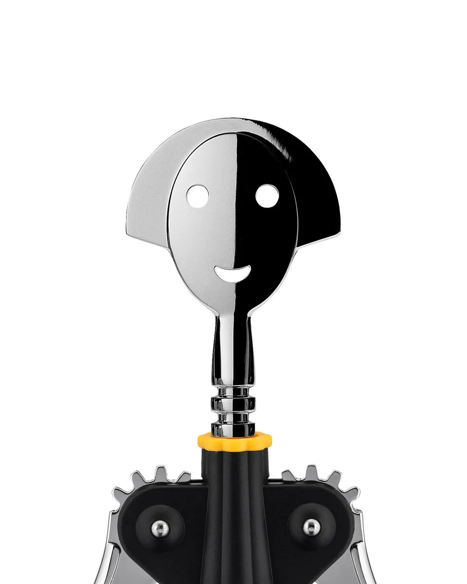 Alessi — Anna G. AAM01 B | Cavatappi nero e cromo — dettaglio