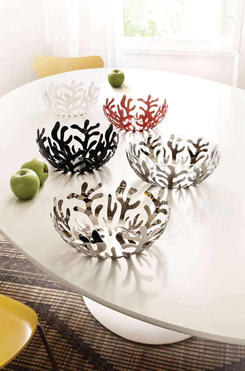 Alessi — Mediterraneo ESI01/25 | Fruttiera in acciaio inox 18/10 — dettaglio