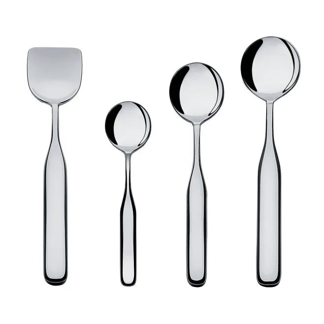 Alessi — Collo-alto IS02/5 | Forchetta da frutta Inga Sempé — dettaglio