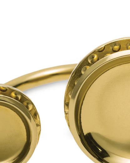 Alessi — Acta ESA03 ESA03 1L | Anello in acciaio dorato PVD — dettaglio