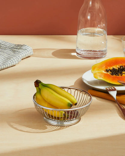 Alessi — 826/15 | Cestino a filo rotondo in acciaio inox — dettaglio