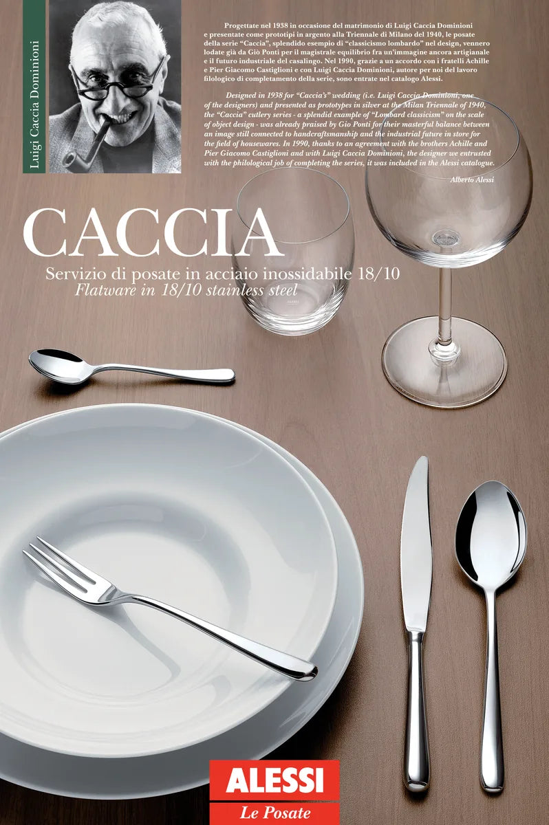 Alessi — Caccia LCD01S24M | Servizio 24 pezzi posate in acciaio 18/10 — dettaglio