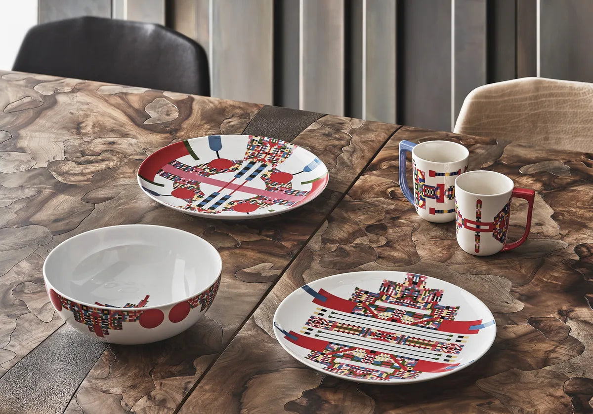 Alessi — Holyhedrics ESA09 1 | Mug in porcellana decorata Salmistraro — dettaglio