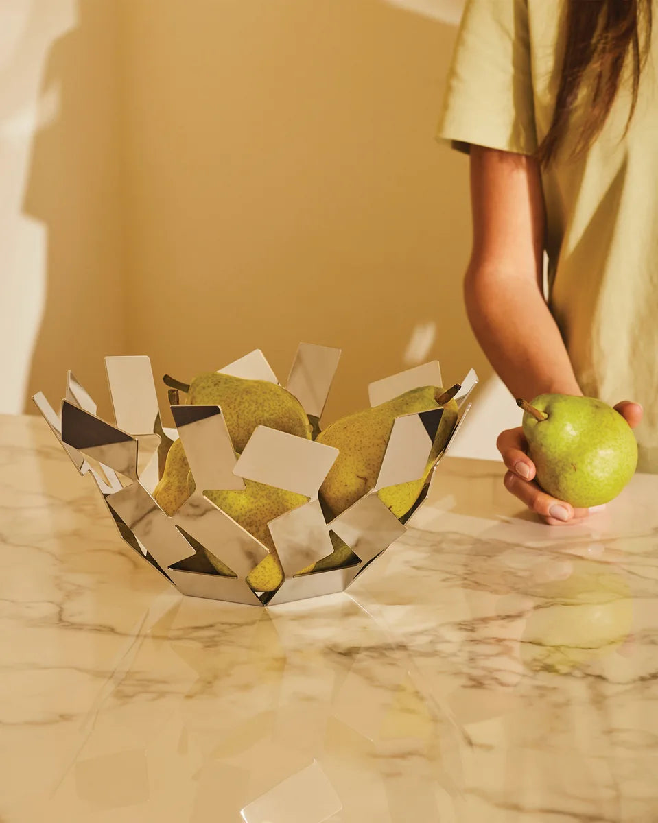 Alessi — MT02 | La Stanza dello Scirocco, Fruttiera Bianca Trimarchi — dettaglio