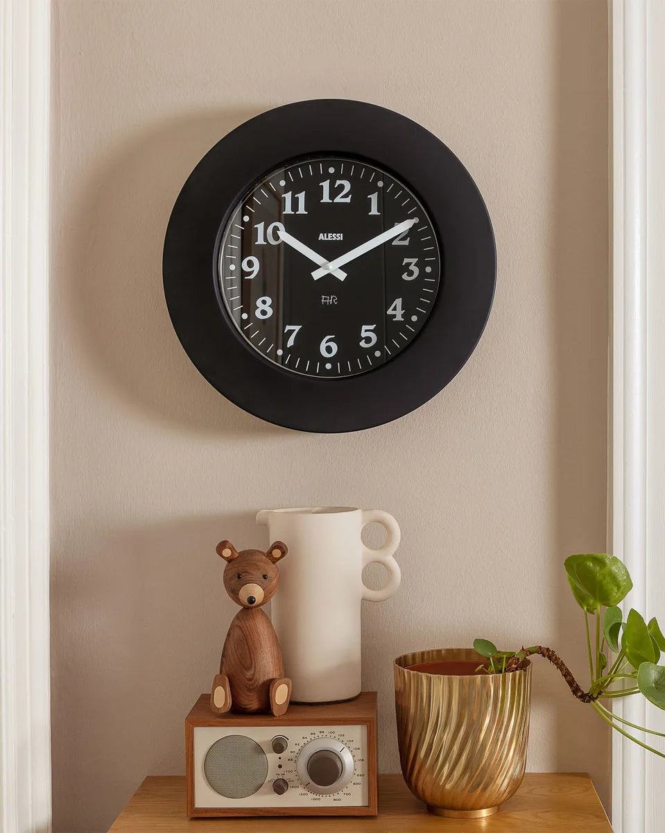 Alessi — Momento 11 BB | Orologio da parete Aldo Rossi nero — vista principale