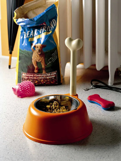 Alessi — Lupita AMMI02 RO | Ciotola design per cani, arancio — dettaglio