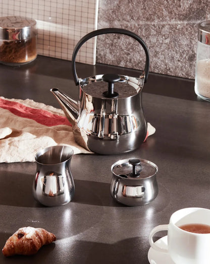 Alessi — Cha NF02 | Cremiera in acciaio inox lucido — dettaglio