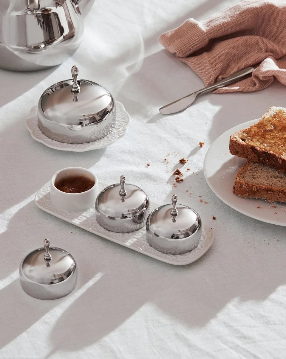 Alessi — Dressed MW15 | Marmellatiera in porcellana Wanders — dettaglio