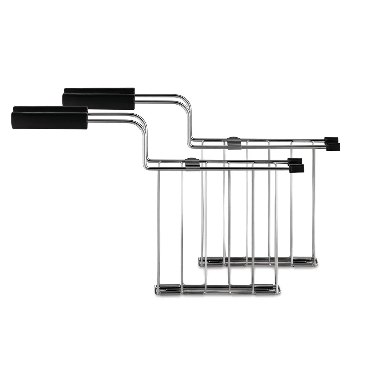 Alessi — Toru NE03 B | Tostapane in acciaio inox nero Nendo — vista principale