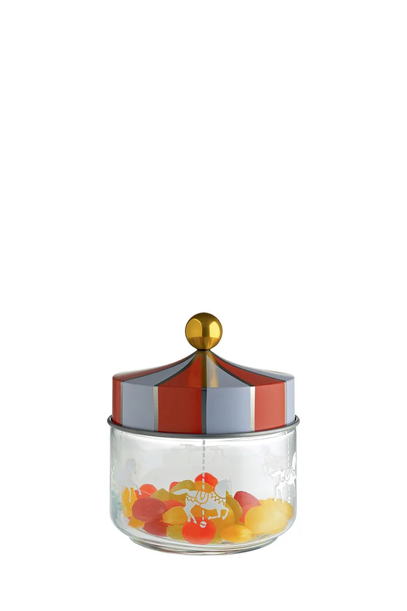 Alessi — Circus MW30/150 | Barattolo in vetro serigrafato Wanders