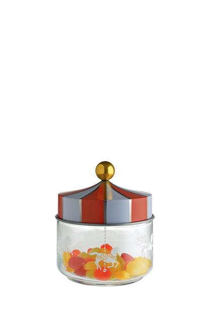 Alessi — Circus MW30/150 | Barattolo in vetro serigrafato Wanders